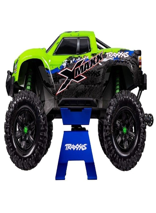 Traxxas 8797 Blue Aluminum X-Truck Stand for X-Maxx and XRT - Image 2